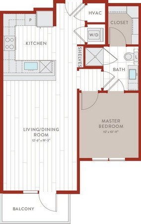 Aura Bluffview Apartments A3 Alt Floor Plan Aura Bluffview Apartments A3 Alt Floor Plan